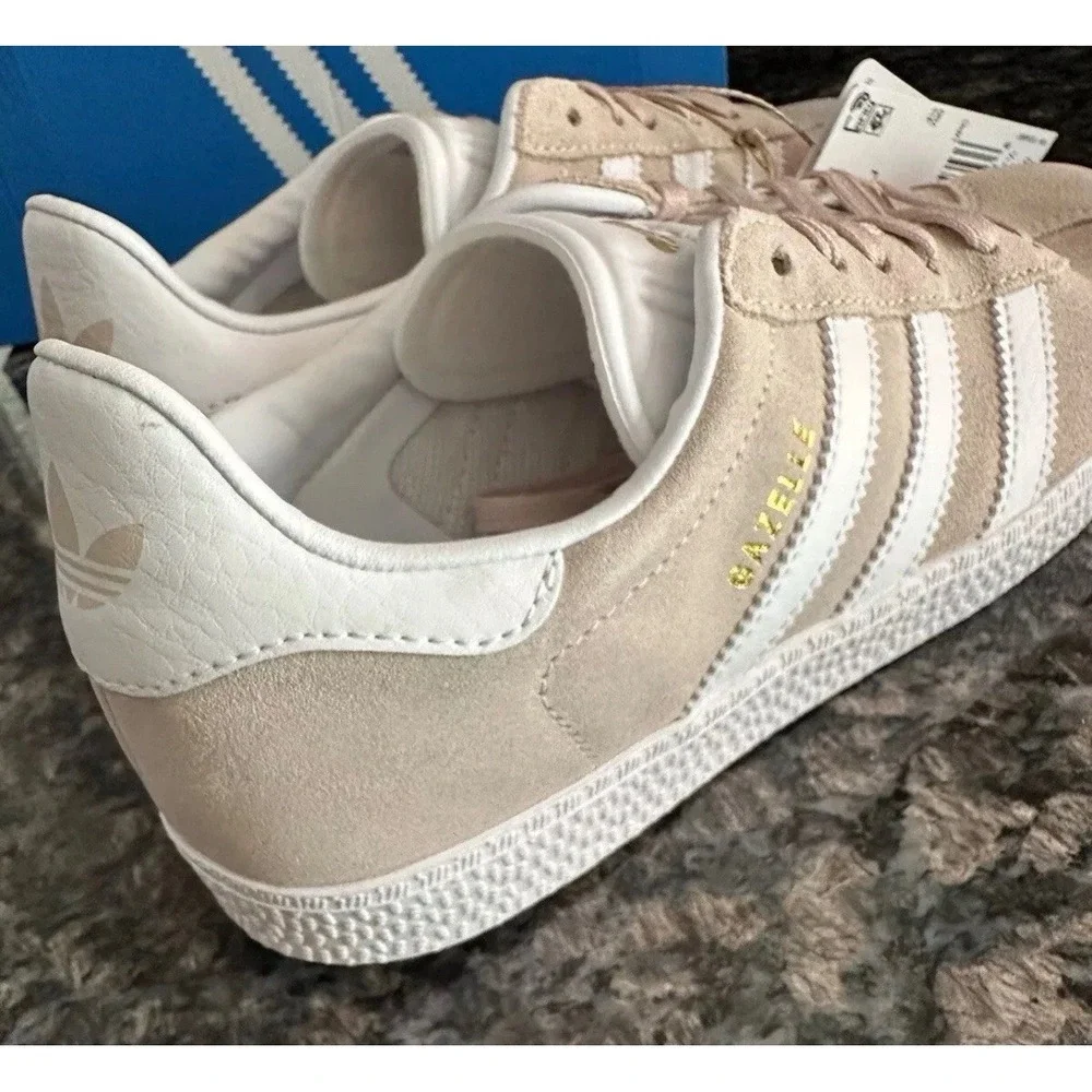 Adidas Originals Gazelle J Wonder Quartz Pink White Suede Sneakers H01512 S 4.5J